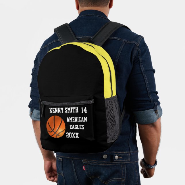Personalisierte Basketball-Rucksack-Nummer Bedruckter Rucksack (Insitu (Modell))