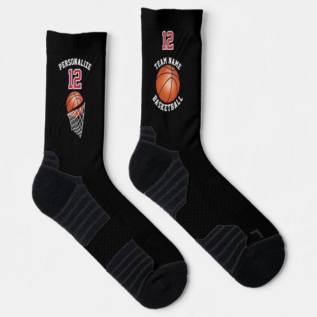Personalisierte Basketball-Socken Socken (Rechts)