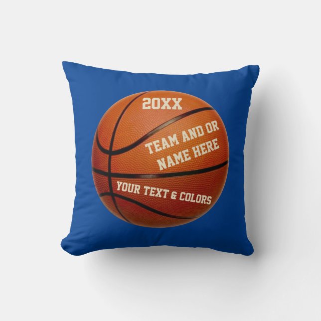 Personalisierte Basketball-Spieler-Geschenke IHRE Kissen (Vorderseite)