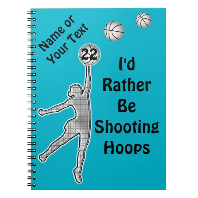 Personalisierte Basketball-Team-Geschenk-Ideen für Notizblock (Vorderseite)