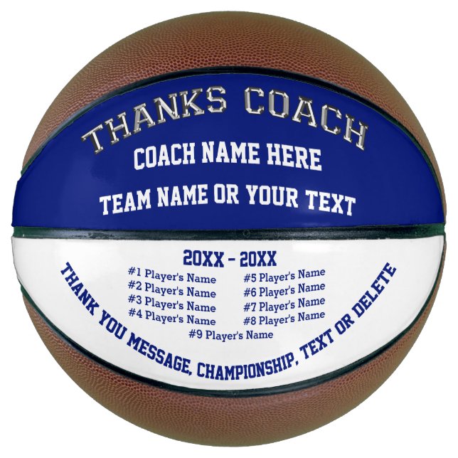 Personalisierte Basketball-Trainer-Wertgutscheine Basketball (Vorderseite)