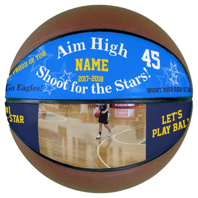 Personalisierte Basketballbällchen Basketball (Vorderseite)