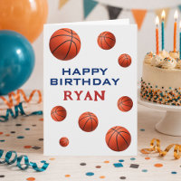 Personalisierte Basketbälle Alles Gute zum Geburts