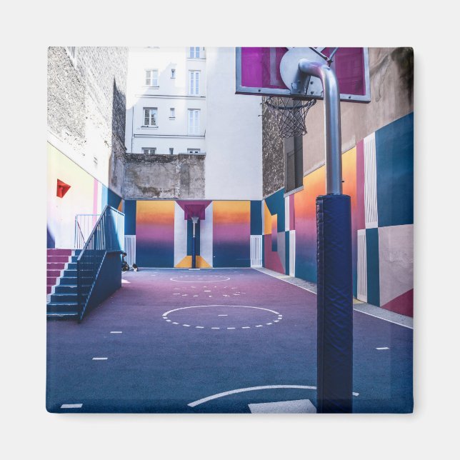 personalisierte Basketballgeschenke Magnet (Vorne)