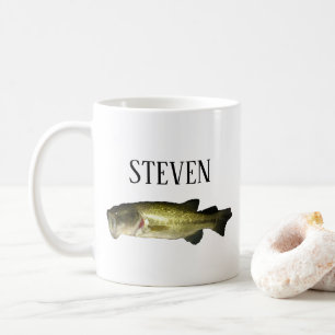 Personalisierte Bass-Fisch-Kaffee-Tasse Kaffeetasse