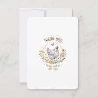 Personalisierte Bauernhof-Dankeskarten Wasserfarbe