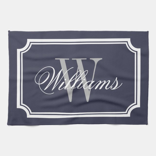 Personalisierte Baumwollhandtücher aus Monogramm Handtuch (Horizontal)