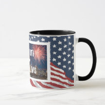 Personalisierte beängstigende amerikanische Flagge