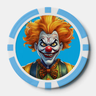 Personalisierte Beängstigende Clown Composite Poke Pokerchips