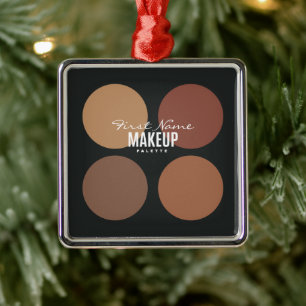 Personalisierte Beauty Makeup Palette Ornament Aus Metall