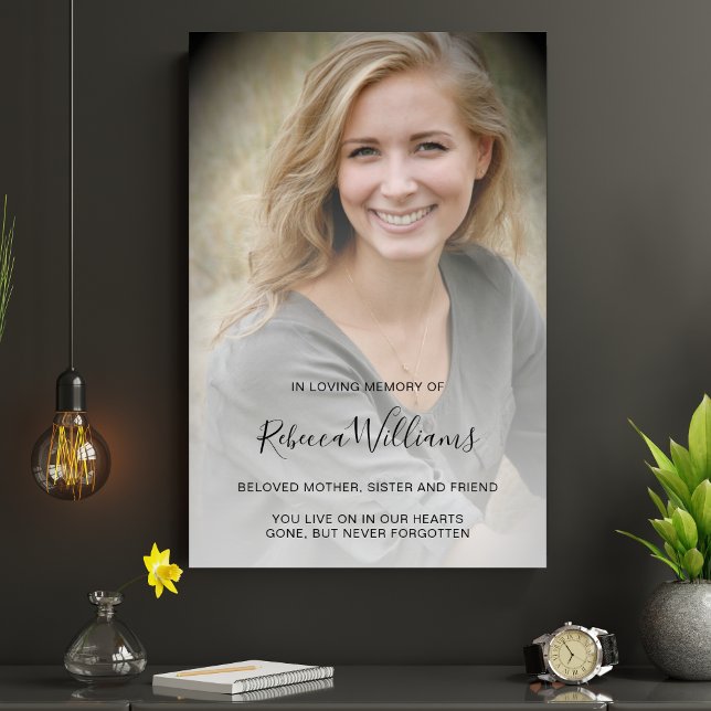Personalisierte Beerdigung des Lebens Poster (Custom Photo Memorial Poster)