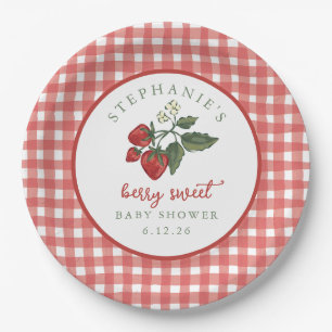 Personalisierte Beeren süße Babyparty Serviette Pappteller