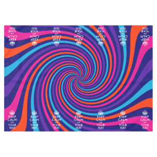 Personalisierte Behalten Ruhe und mehrfarbiger Tex Tischdecke