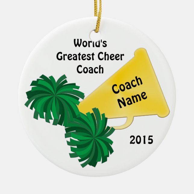 Personalisierte Beifall-Trainer-Geschenke mit 8 Keramikornament (Vorne)