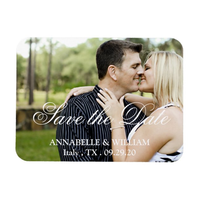 Personalisierte Benutzerdefiniert "Save the Date" Magnet (Horizontal)