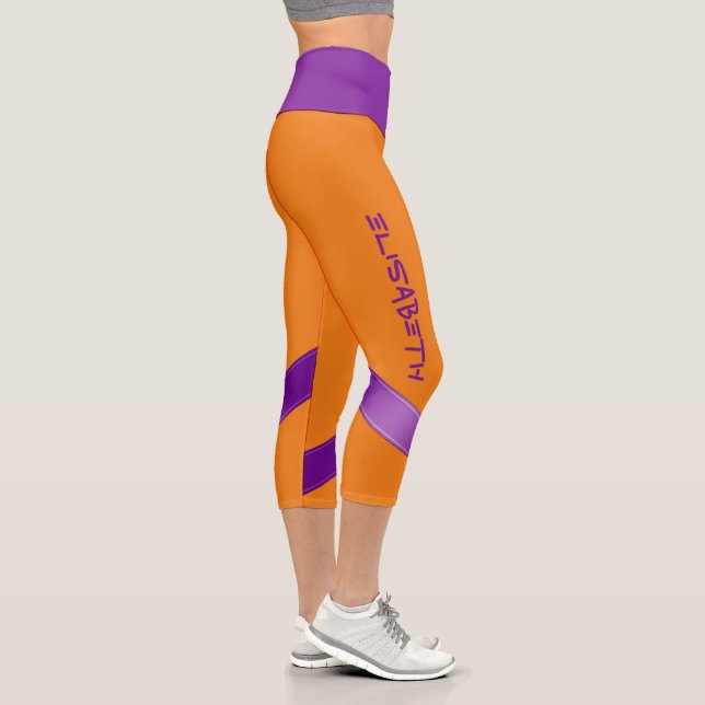 Personalisierte benutzerdefinierte Darstellung - V Capri Leggings (Rechts)