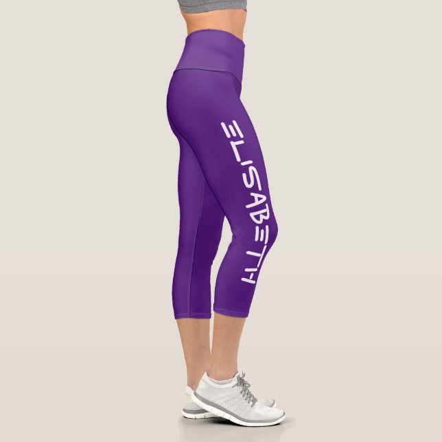 Personalisierte benutzerdefinierte Darstellung - V Capri Leggings (Rechts)