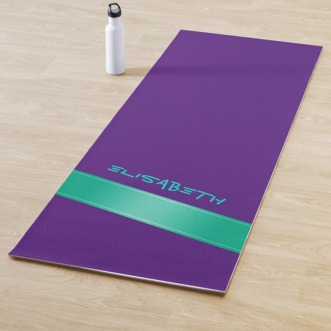 Personalisierte benutzerdefinierte Darstellung - V Yogamatte (Beispiel)