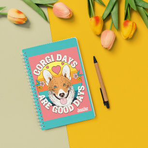 Personalisierte benutzerdefinierte Dog-Mama Corgi  Notizbuch