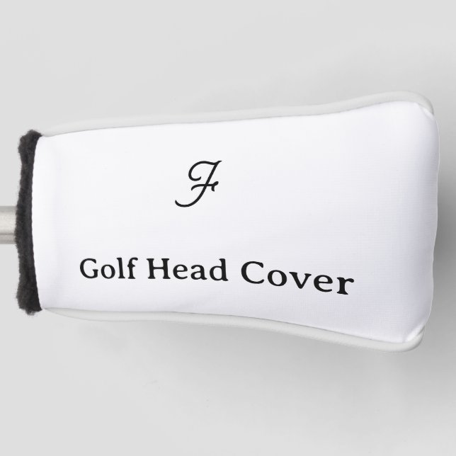 Personalisierte benutzerdefinierte einfache Golfko Golf Headcover (Vorderseite)