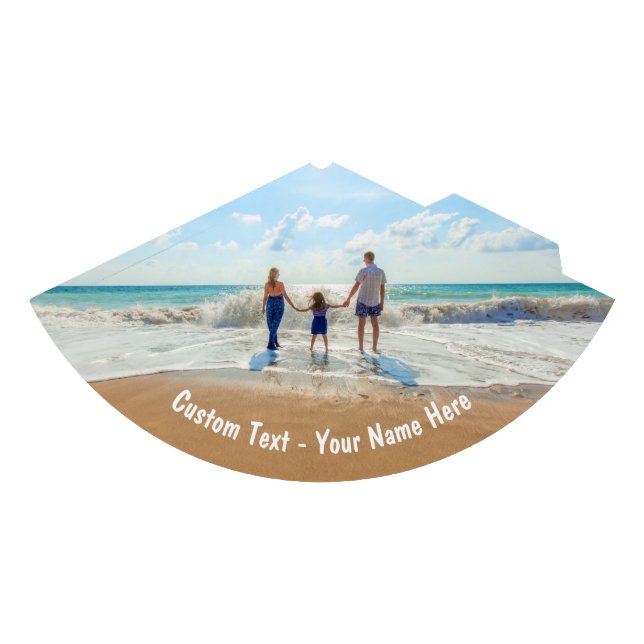 Personalisierte benutzerdefinierte Foto- und Text- Partyhütchen (Vorderseite)