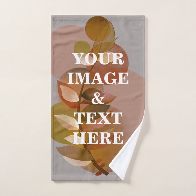 Personalisierte benutzerdefinierte Foto- und Texte Badhandtuch Set (Handtuch)
