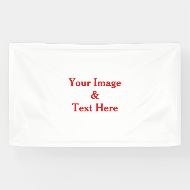 Personalisierte benutzerdefinierte Foto- und Texte Banner (Horizontal)