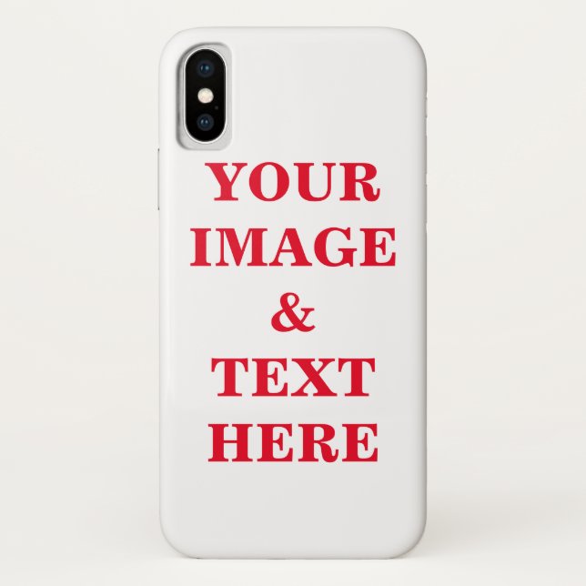 Personalisierte benutzerdefinierte Foto- und Texte Case-Mate iPhone Hülle (Rückseite)