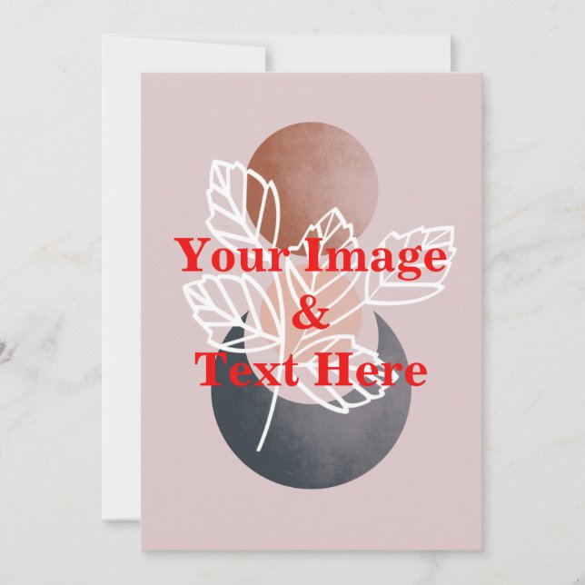 Personalisierte benutzerdefinierte Foto- und Texte Einladung (Vorderseite)