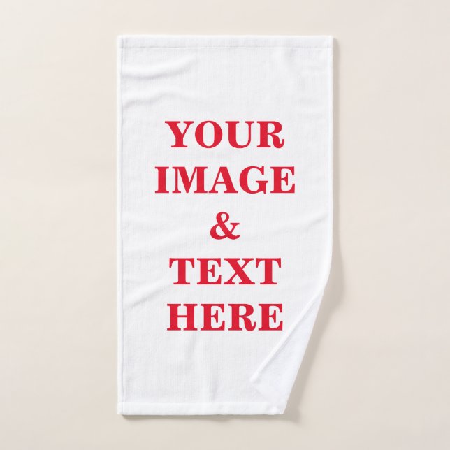 Personalisierte benutzerdefinierte Foto- und Texte Handtuch (Handtuch)