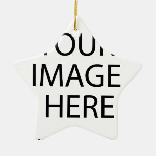Personalisierte benutzerdefinierte Foto- und Texte Keramikornament
