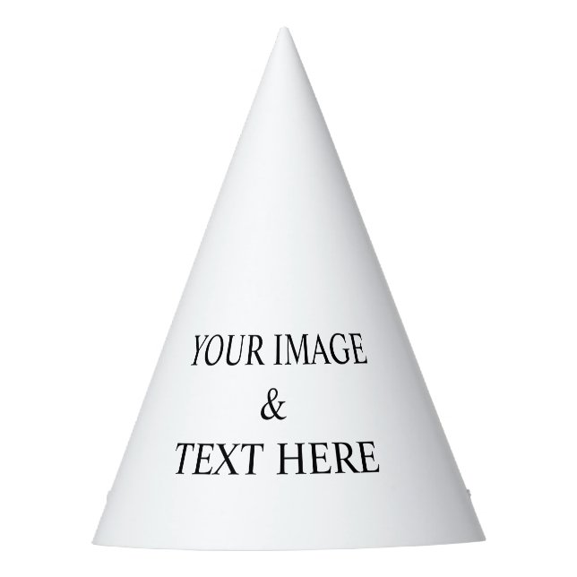 Personalisierte benutzerdefinierte Foto- und Texte Partyhütchen (Vorderseite)