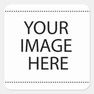 Personalisierte benutzerdefinierte Foto- und Texte Quadratischer Aufkleber