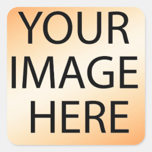 Personalisierte benutzerdefinierte Foto- und Texte Quadratischer Aufkleber