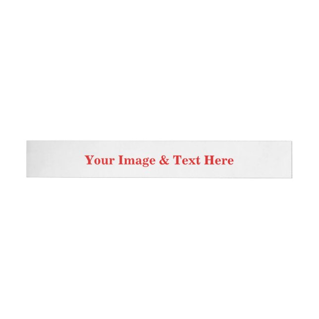 Personalisierte benutzerdefinierte Foto- und Texte Rundum-Adressaufkleber (Person)