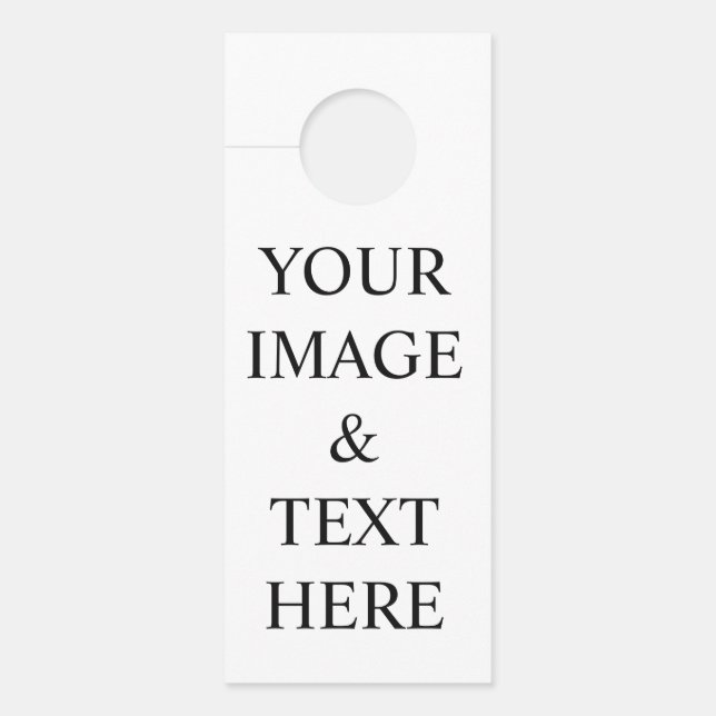 Personalisierte benutzerdefinierte Foto- und Texte Türanhänger (Vorderseite)