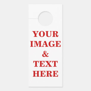 Personalisierte benutzerdefinierte Foto- und Texte Türanhänger