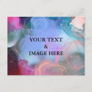 Personalisierte benutzerdefinierte Foto- und Textp Postkarte