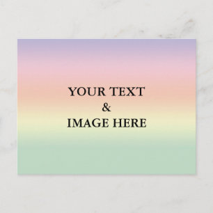 Personalisierte benutzerdefinierte Foto- und Textp Postkarte