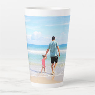 Personalisierte benutzerdefinierte Fotolattemug Milchtasse