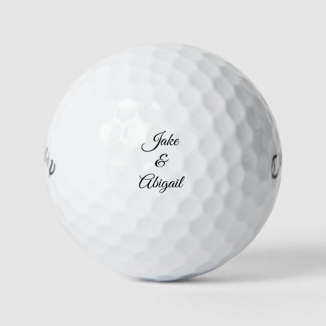 Personalisierte benutzerdefinierte Handschriftzusa Golfball (Vorderseite)