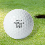 Personalisierte benutzerdefinierte Meldung Golfball<br><div class="desc">Personalisieren Sie die Botschaft in klassischer Typografie,  um ein einzigartiges Golfgeschenk zu schaffen und für jeden Golfer zu behalten. Entwickelt von Thisisnotme©</div>