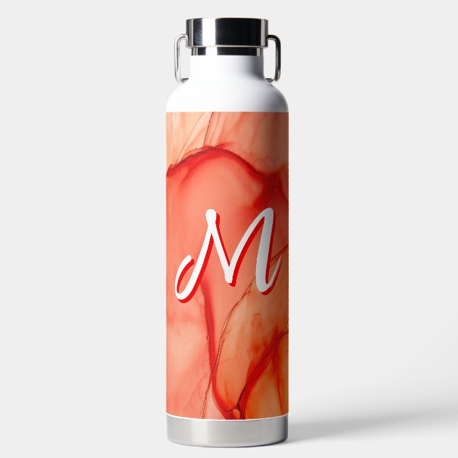 Personalisierte benutzerdefinierte Monogramm-Isoli Trinkflasche (Vorderseite)