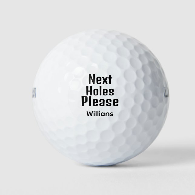 Personalisierte, benutzerdefinierte nächste Löcher Golfball (Vorderseite)