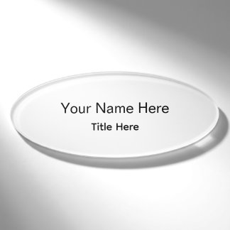 Personalisierte benutzerdefinierte professionelle  namenschild