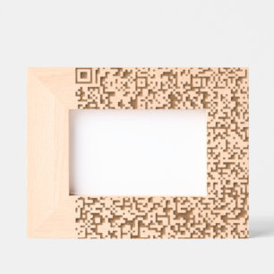 Personalisierte benutzerdefinierte QR-Code Etched  Geätzte Rahmen