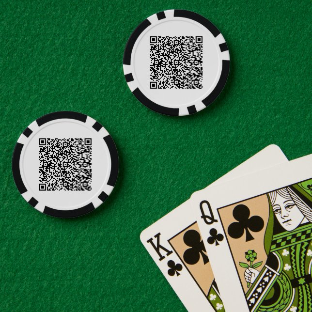 Personalisierte benutzerdefinierte QR-Code-Pokerch Pokerchips (Pokertisch (doppelt))