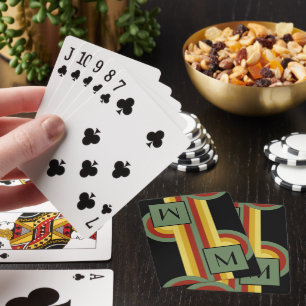 Personalisierte benutzerdefinierte Retro-Art-Spiel Spielkarten
