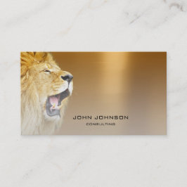 Personalisierte Beratung von Lion Gold Metallic St Visitenkarte