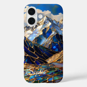 Personalisierte Berg-Sonnenuntergangs-Handyhülle iPhone 16 Hülle